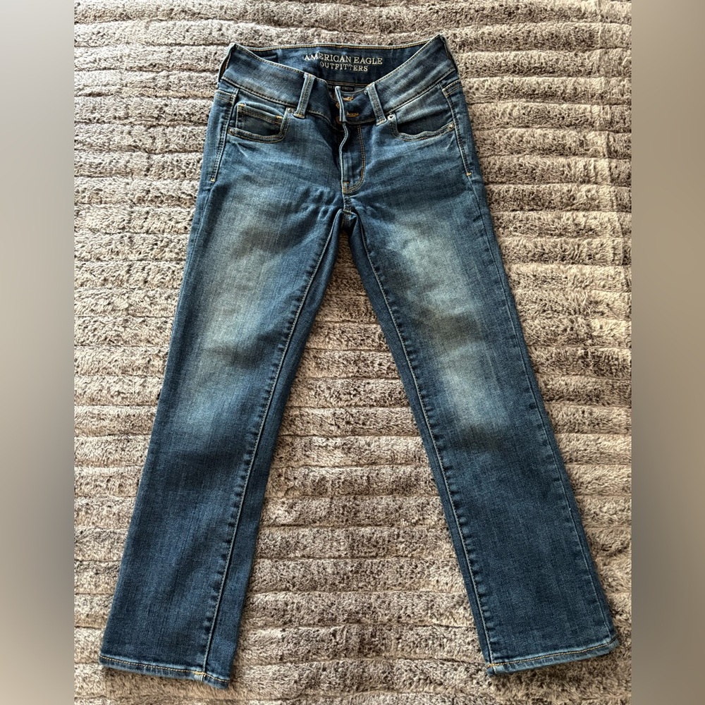 American Eagle AE Jeans Artist Crop Super Super Stretch Capri | Women’s Size 0